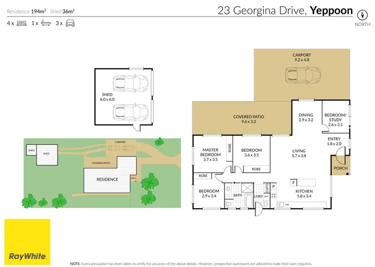 Floorplan of Homely house listing, 23 Georgina Drive, Yeppoon QLD 4703
