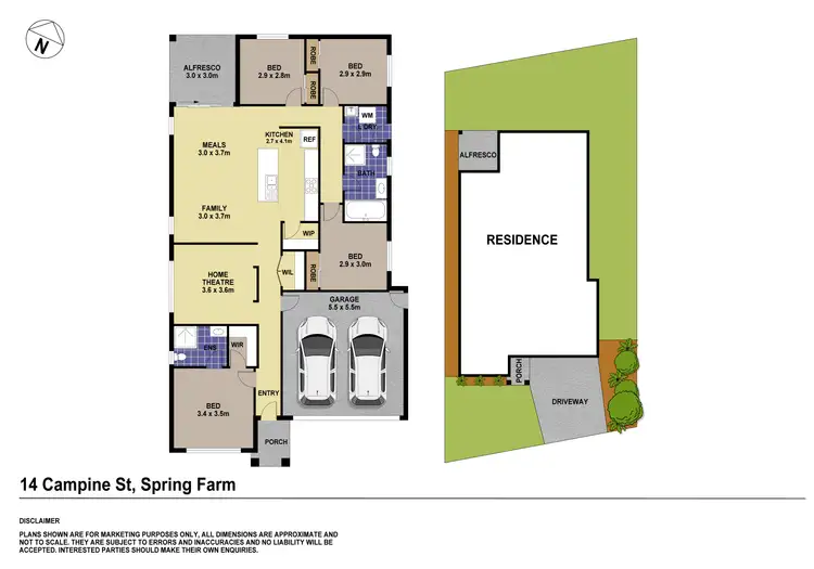 Floorplan of Homely house listing, 14 Campine Street, Spring Farm NSW 2570