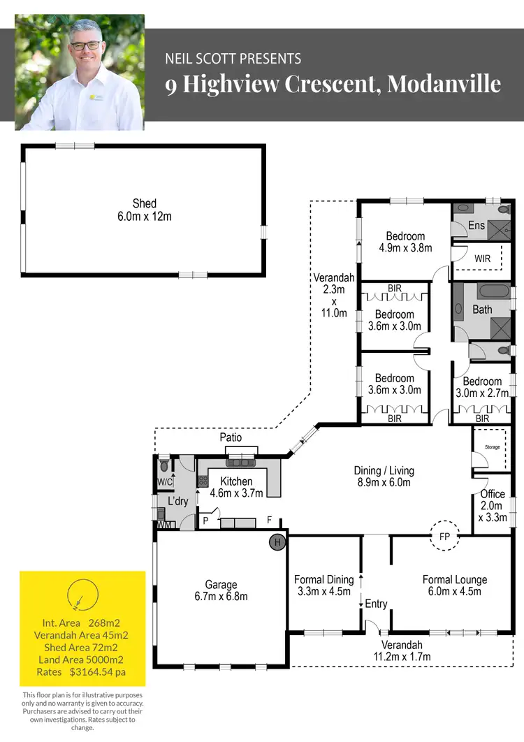 Floorplan of Homely house listing, 9 Highview Crescent, Modanville NSW 2480