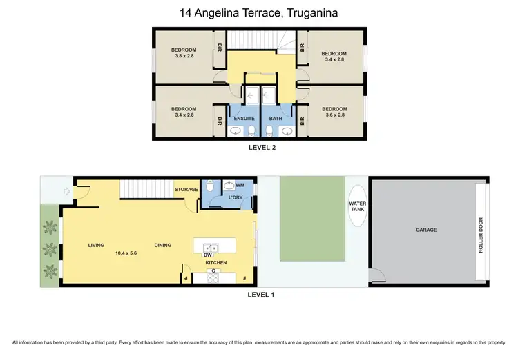 Floorplan of Homely townhouse listing, 14 Angelina Terrace, Truganina VIC 3029