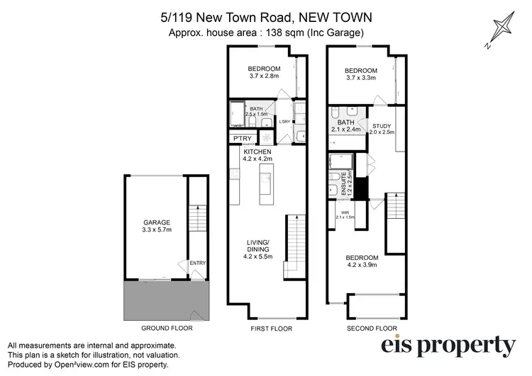 Floorplan of Homely house listing, 5/119 New Town Road, New Town TAS 7008