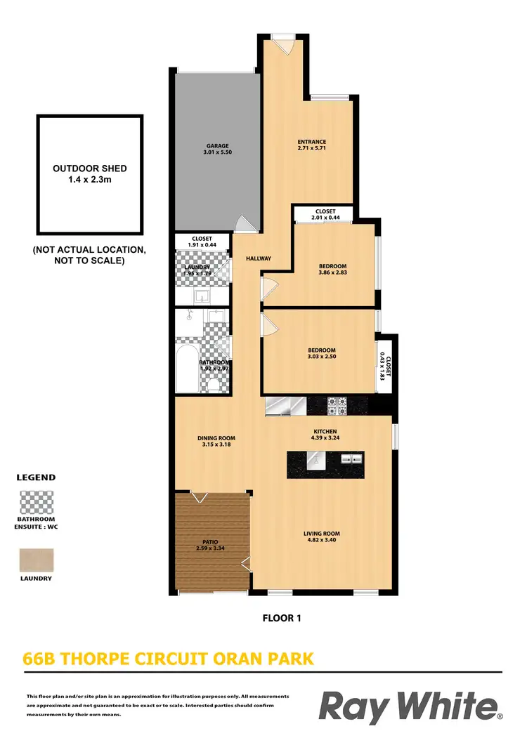 Floorplan of Homely house listing, 66B Thorpe Circuit, Oran Park NSW 2570