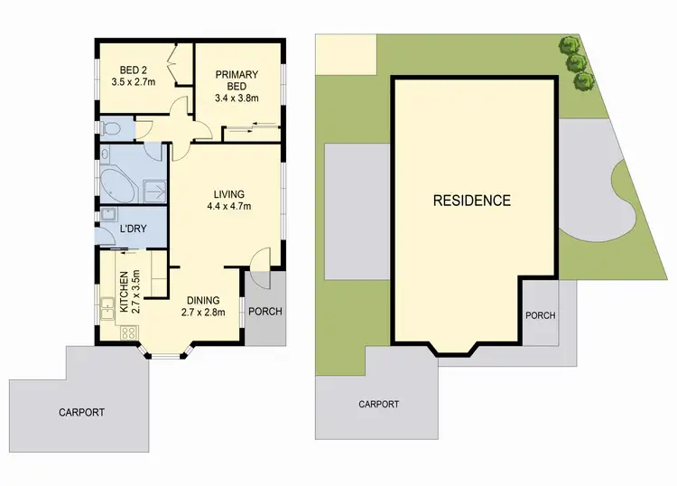 Floorplan of Homely unit listing, 2/6 Gleneagles Way, Prospect Vale TAS 7250