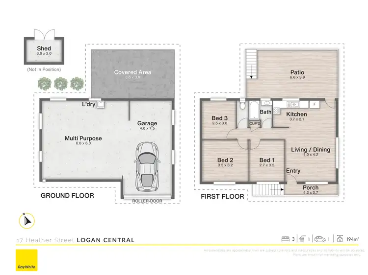 Floorplan of Homely house listing, 17 Heather Street, Logan Central QLD 4114