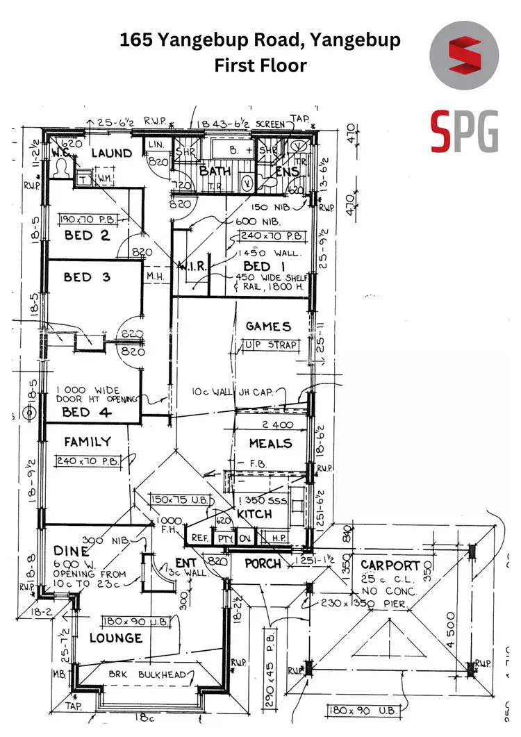 Floorplan of Homely house listing, 165 Yangebup Road, Yangebup WA 6164