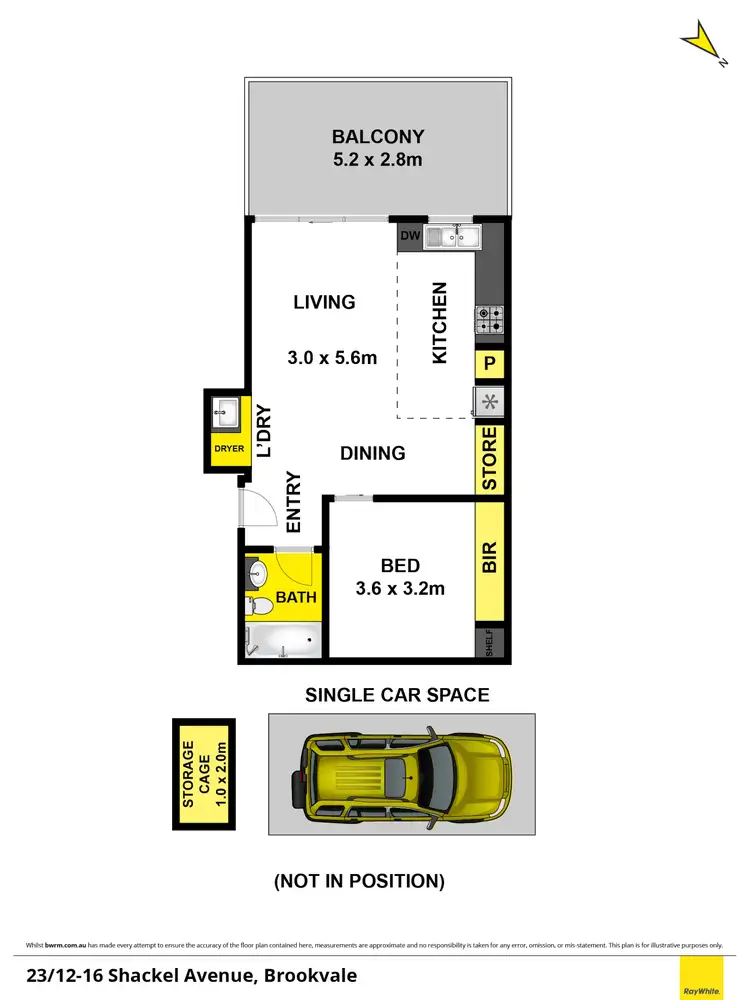 Floorplan of Homely unit listing, 23/12-16 Shackel Ave, Brookvale NSW 2100