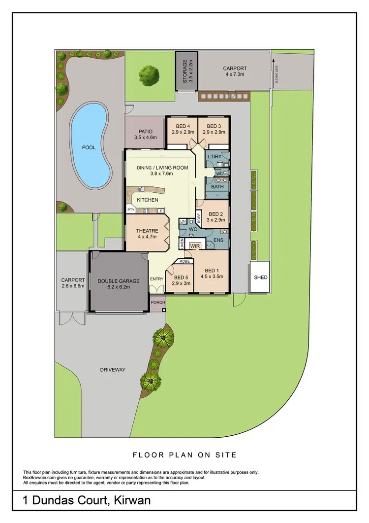 Floorplan of Homely house listing, 1 Dundas Court, Kirwan QLD 4817