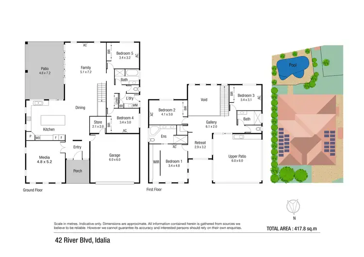 Floorplan of Homely house listing, 42 River Boulevard, Idalia QLD 4811