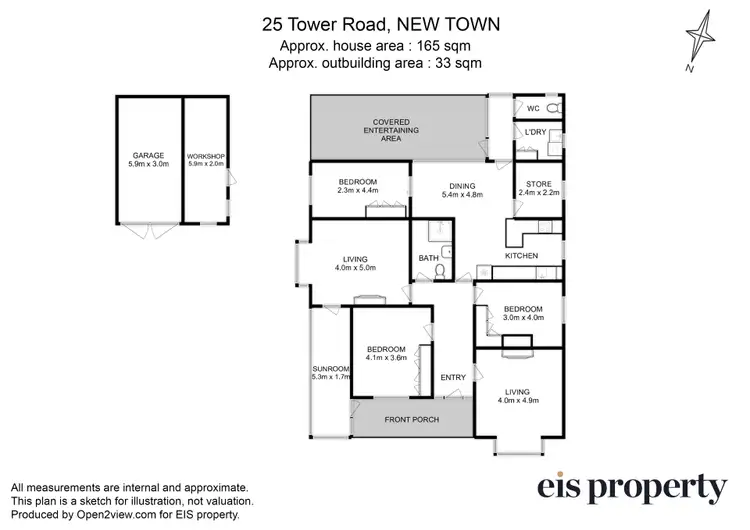 Floorplan of Homely house listing, 25 Tower Road, New Town TAS 7008