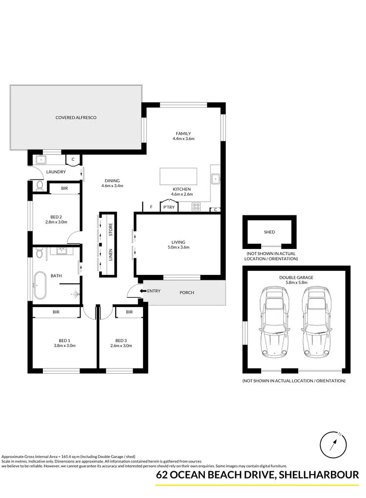 Floorplan of Homely house listing, 62 Ocean Beach Drive, Shellharbour NSW 2529