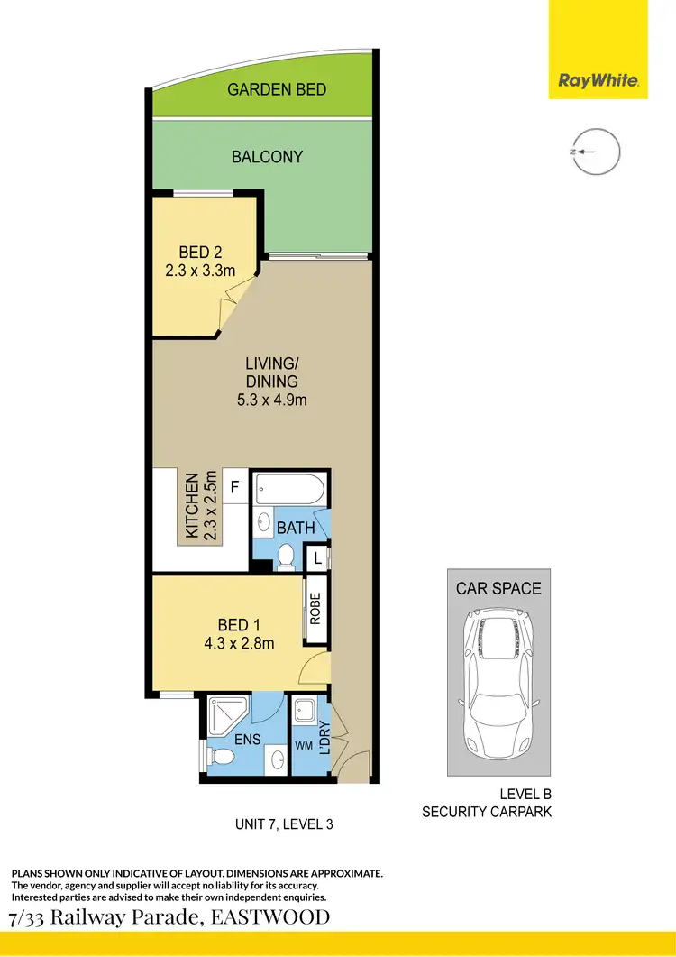 Floorplan of Homely apartment listing, 7/33 Railway Parade, Eastwood NSW 2122