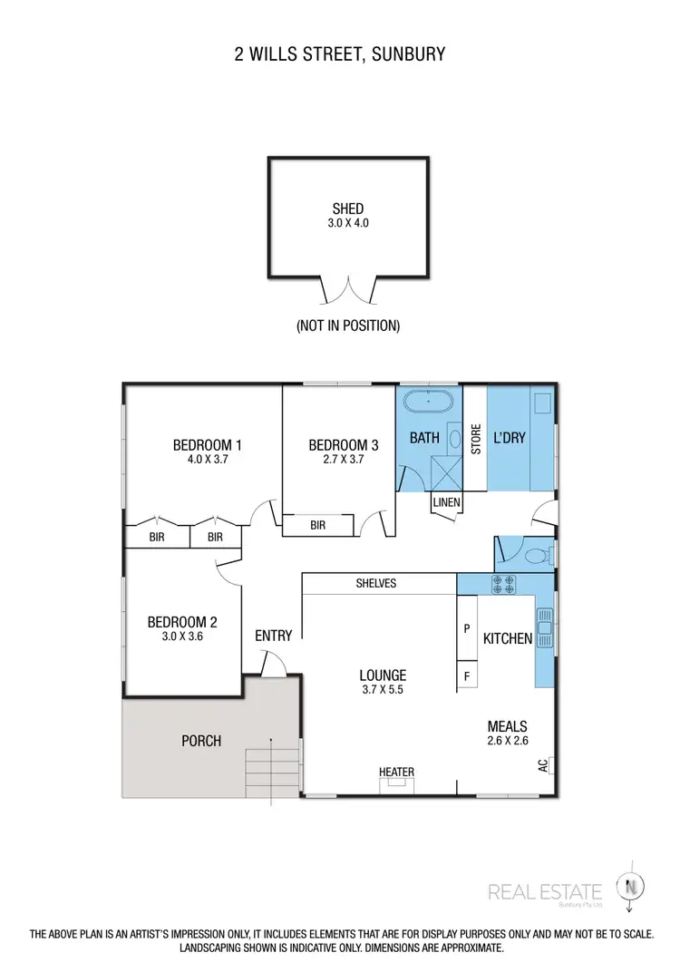 Floorplan of Homely house listing, 2 Wills Street, Sunbury VIC 3429