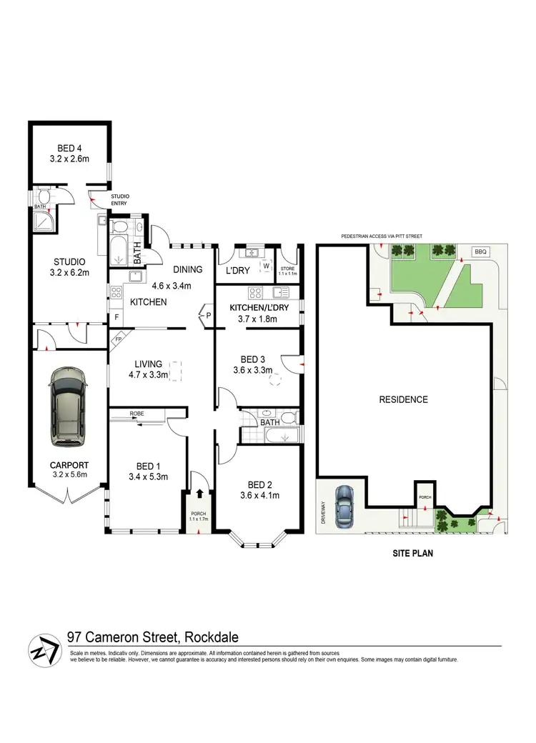 Floorplan of Homely house listing, 97 Cameron Street, Rockdale NSW 2216