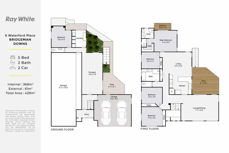 Floorplan of Homely house listing, 6 Waterford Place, Bridgeman Downs QLD 4035