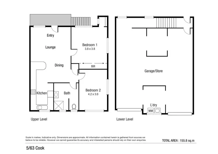 Floorplan of Homely unit listing, 5/63 Cook Street, North Ward QLD 4810