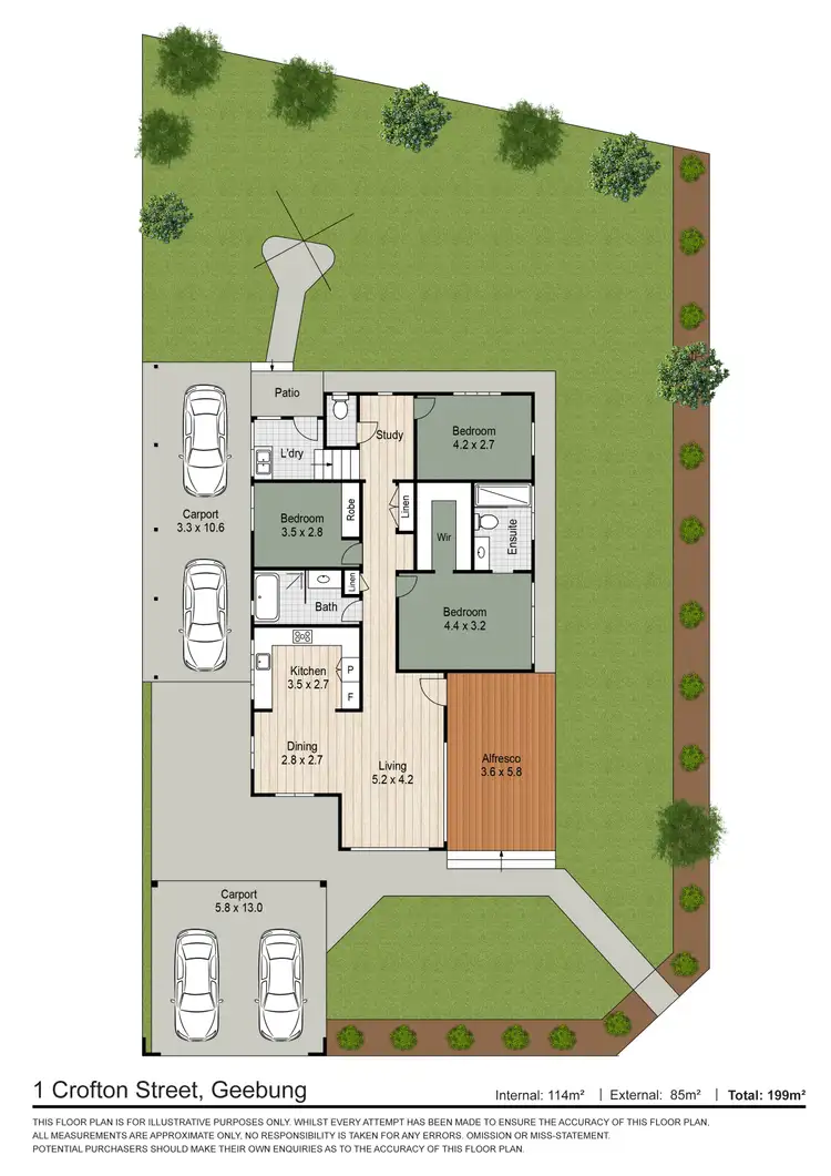 Floorplan of Homely house listing, 1 Crofton Street, Geebung QLD 4034