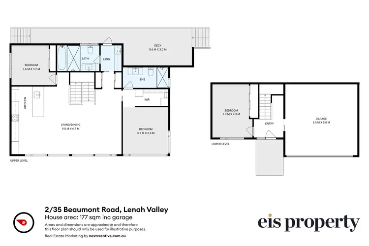 Floorplan of Homely townhouse listing, 2/35 Beaumont Road, Lenah Valley TAS 7008