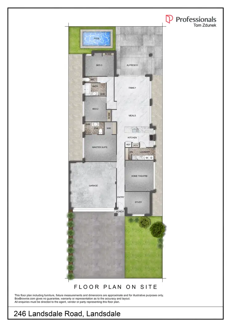 Floorplan of Homely house listing, 246 Landsdale Road, Landsdale WA 6065
