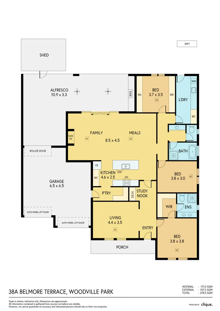 Floorplan of Homely house listing, 38a Belmore Terrace, Woodville Park SA 5011
