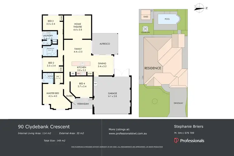 Floorplan of Homely house listing, 90 Clydebank Crescent, Kinross WA 6028