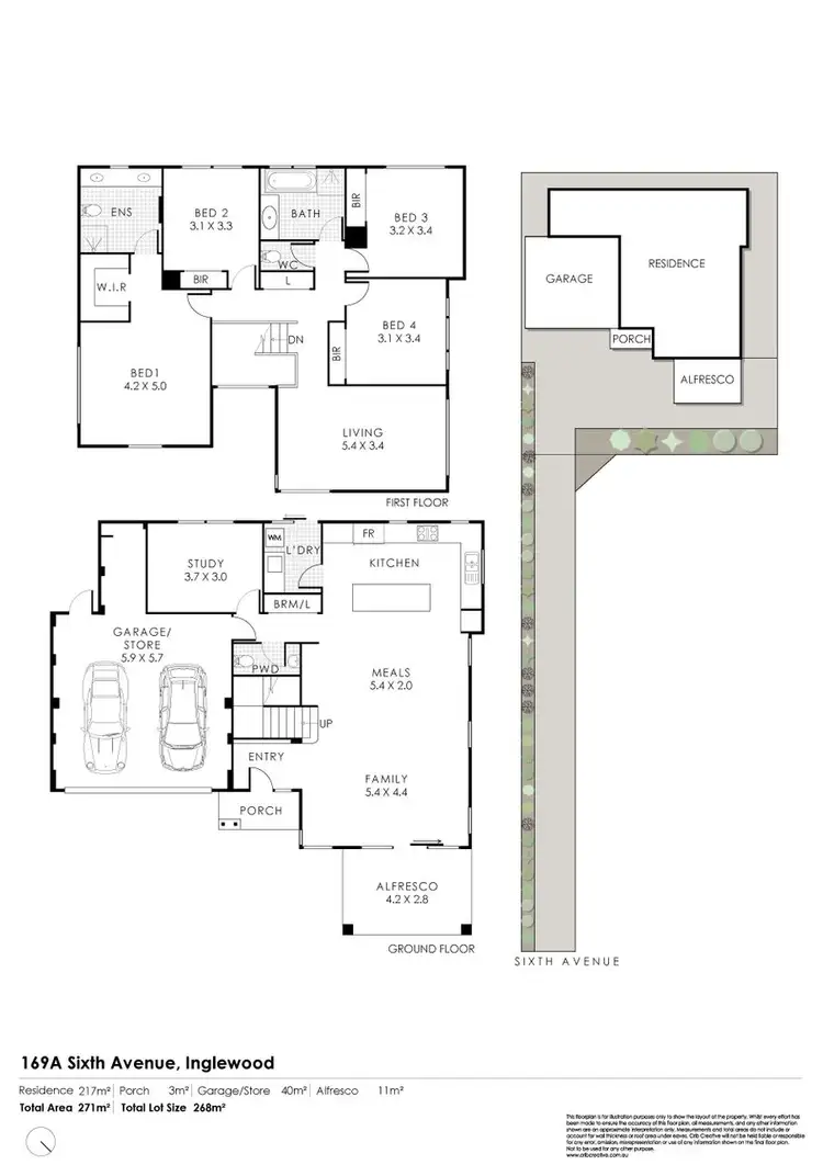 Floorplan of Homely house listing, 169A Sixth Avenue, Inglewood WA 6052