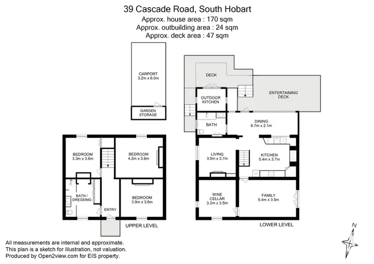 Floorplan of Homely house listing, 39 Cascade Road, South Hobart TAS 7004