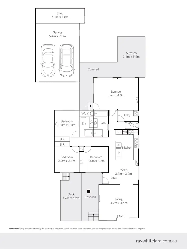Floorplan of Homely house listing, 59 Kanooka Drive, Corio VIC 3214