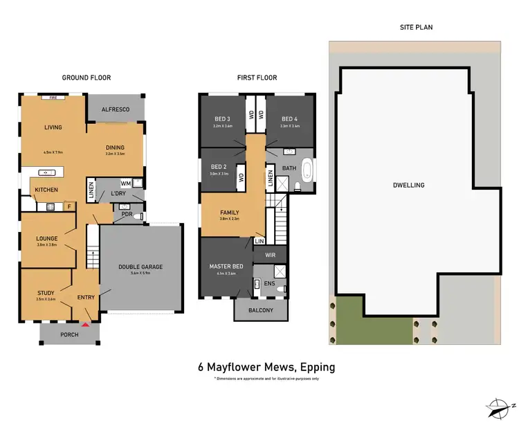 Floorplan of Homely house listing, 6 Mayflower Mews, Epping VIC 3076