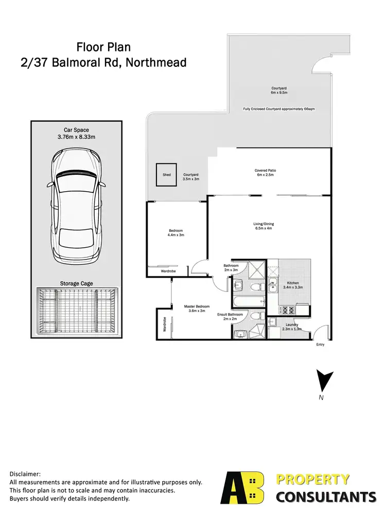 Floorplan of Homely unit listing, 2/37-43 Balmoral Road, Northmead NSW 2152