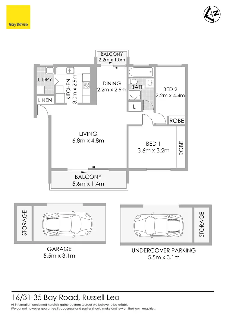 Floorplan of Homely apartment listing, 16/31-35 Bay Road, Russell Lea NSW 2046