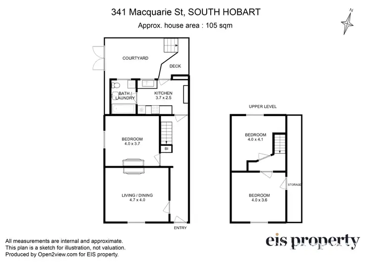 Floorplan of Homely house listing, 341 Macquarie Street, South Hobart TAS 7004