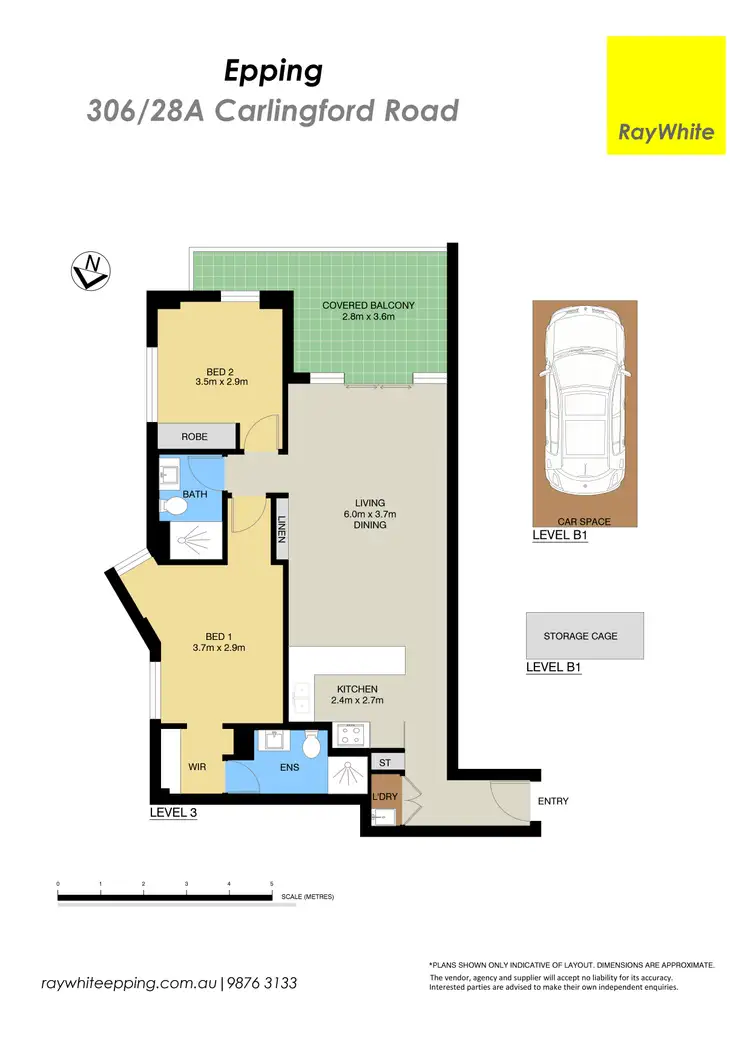 Floorplan of Homely apartment listing, 306/28A Carlingford Road, Epping NSW 2121