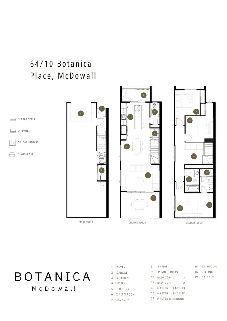 Floorplan of Homely townhouse listing, 64/10 Botanica Place, Mcdowall QLD 4053