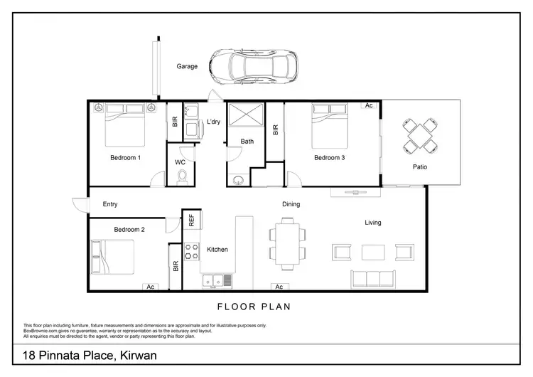 Floorplan of Homely house listing, 18 Pinnata Place, Kirwan QLD 4817