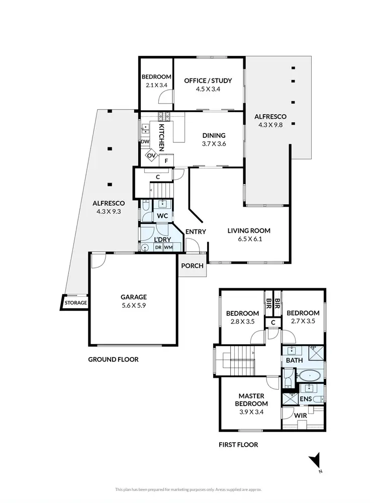 Floorplan of Homely house listing, 9 Remus Way, Taylors Lakes VIC 3038