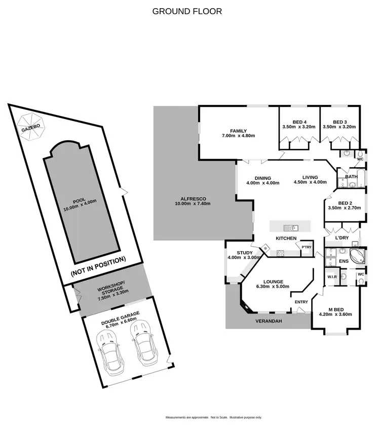 Floorplan of Homely house listing, 7 Quail Court, West Wodonga VIC 3690