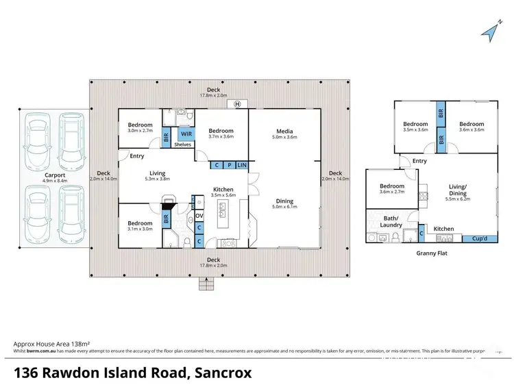 Floorplan of Homely house listing, 136 Rawdon Island Road, Sancrox NSW 2446