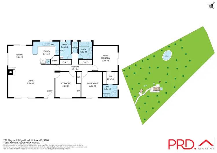 Floorplan of Homely house listing, 238 Flagstaff Ridge Road, Linton VIC 3360