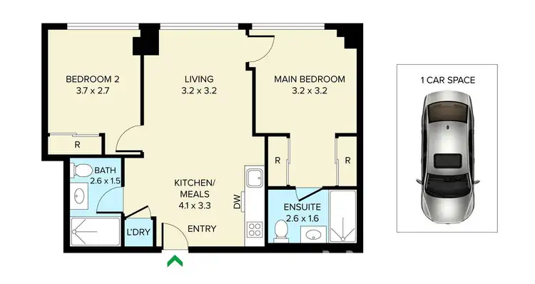 Floorplan of Homely apartment listing, 3703/568 Collins Street, Melbourne VIC 3000
