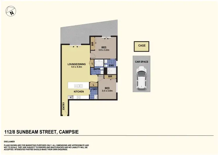 Floorplan of Homely apartment listing, 112/8 Sunbeam Street, Campsie NSW 2194