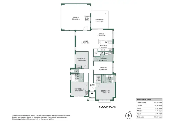 Floorplan of Homely house listing, 14 Triflora Way, Byford WA 6122