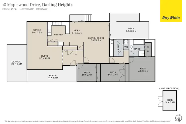 Floorplan of Homely house listing, 18 Maplewood Drive, Darling Heights QLD 4350