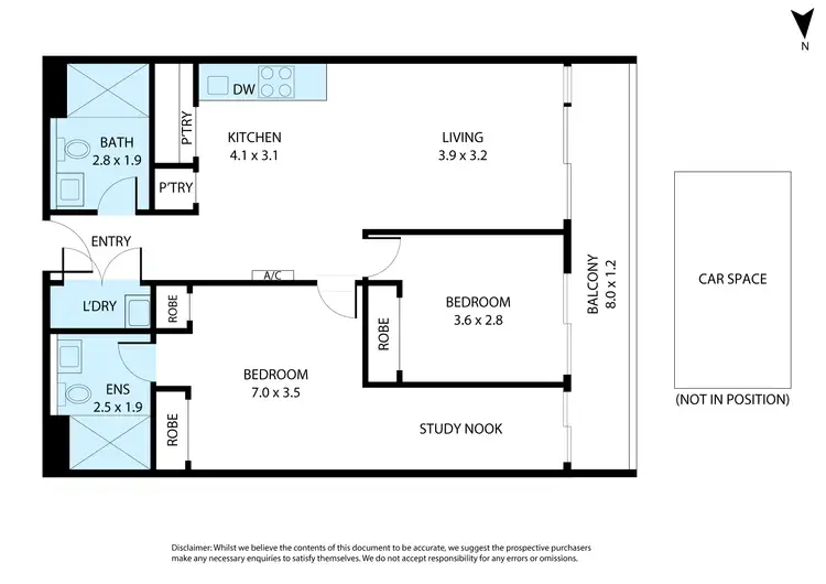 Floorplan of Homely apartment listing, 1608/7 Claremont Street, South Yarra VIC 3141