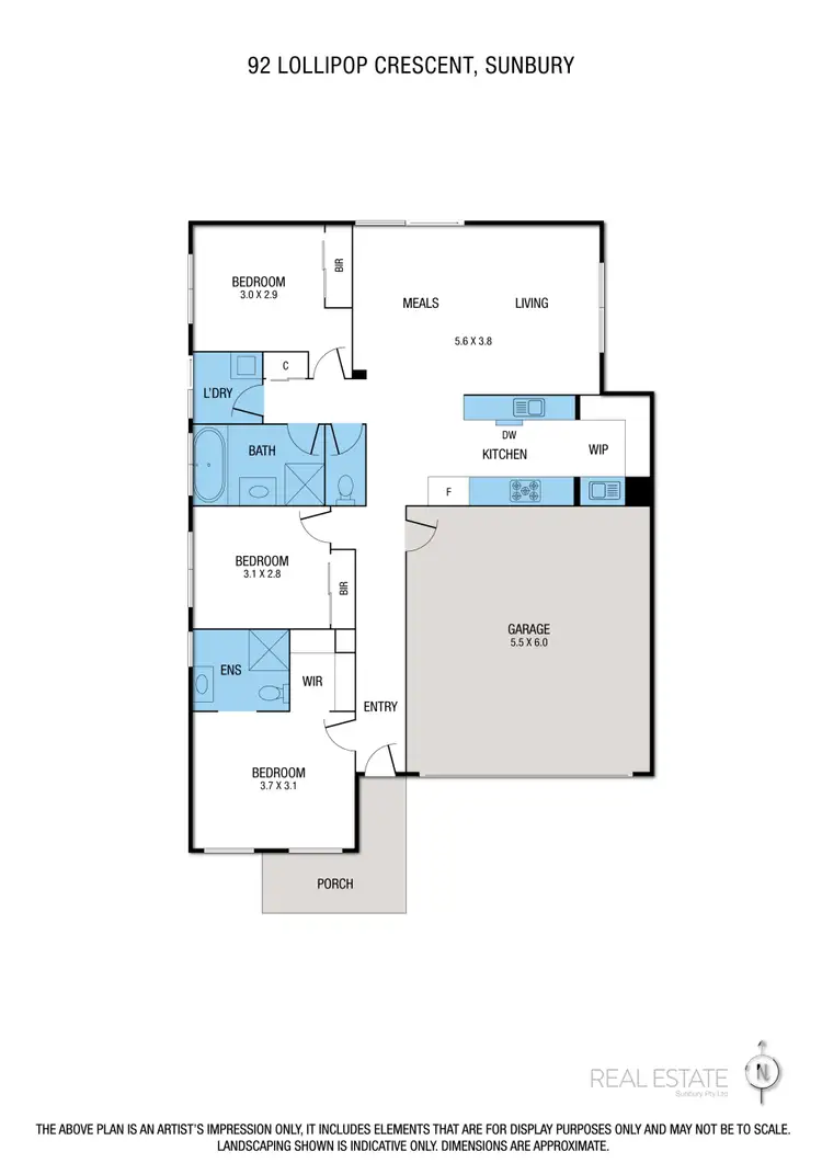 Floorplan of Homely house listing, 92 Lollipop Crescent, Sunbury VIC 3429