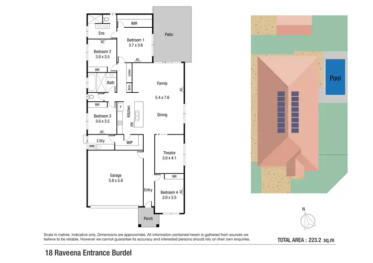 Floorplan of Homely house listing, 18 Raveena Entrance, Burdell QLD 4818