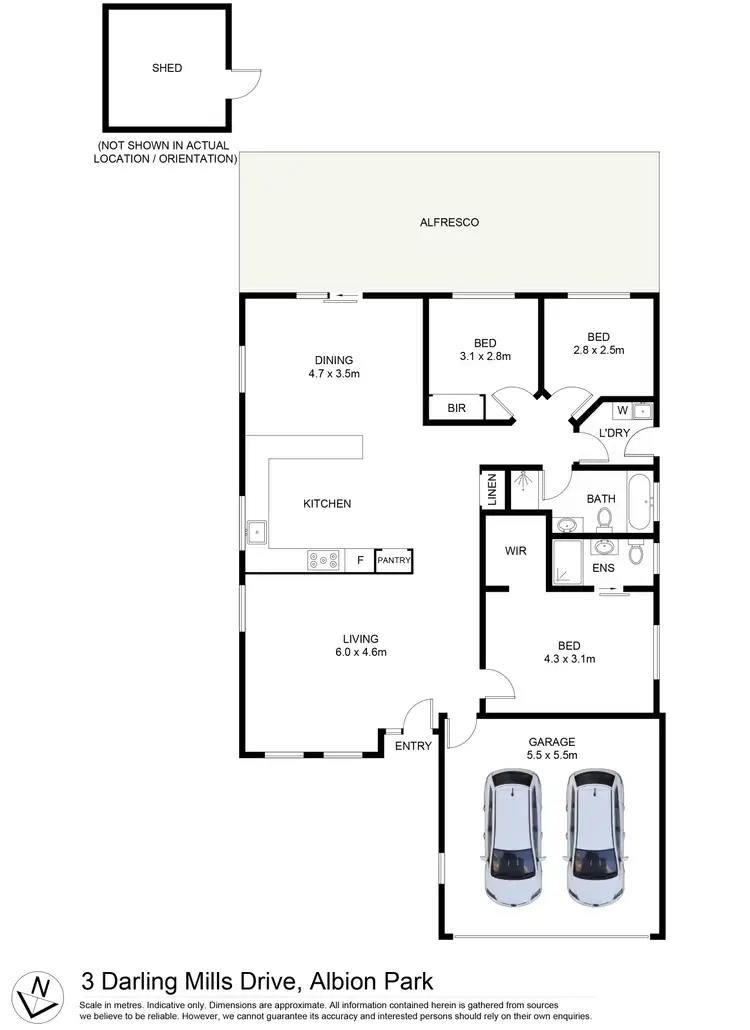 Floorplan of Homely house listing, 3 Darling Mills Road, Albion Park NSW 2527