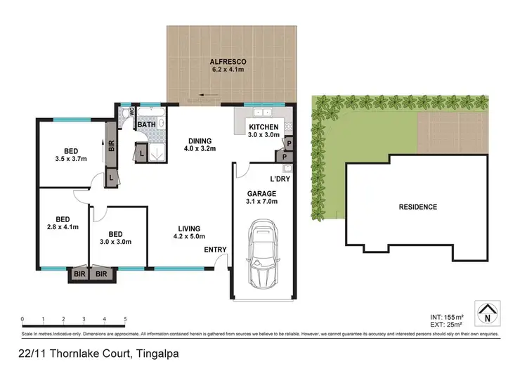 Floorplan of Homely unit listing, 22/11 Thornlake Court, Tingalpa QLD 4173