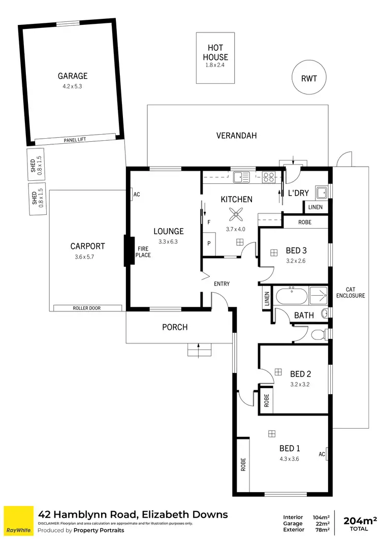 Floorplan of Homely house listing, 42 Hamblynn Road, Elizabeth Downs SA 5113