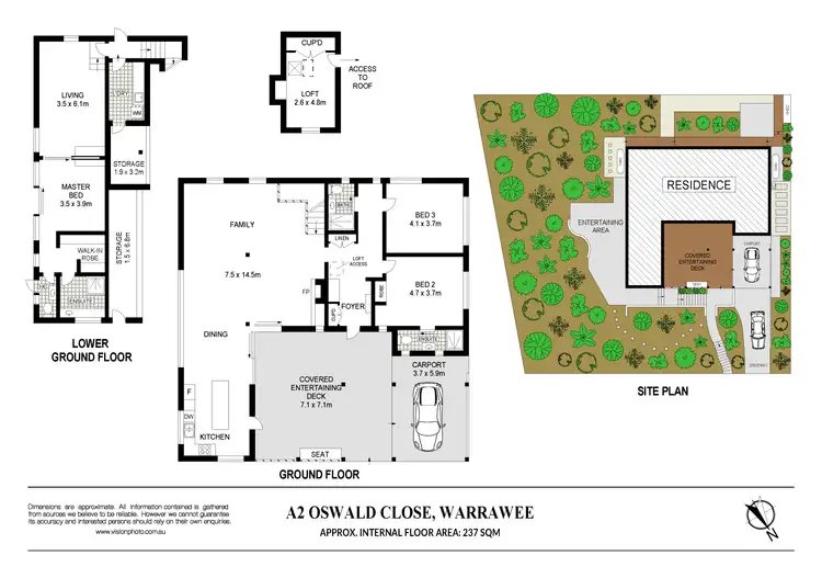 Floorplan of Homely house listing, A2 Oswald Close, Warrawee NSW 2074