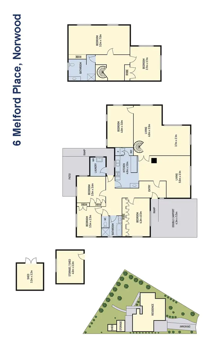 Floorplan of Homely house listing, 6 Melford Place, Norwood TAS 7250
